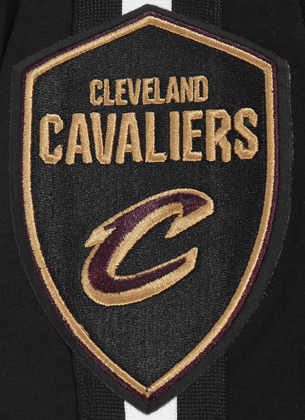 Pro Standard Men's Cleveland Cavaliers Black Classic Mesh Striped Short Sleeve T-Shirt product image