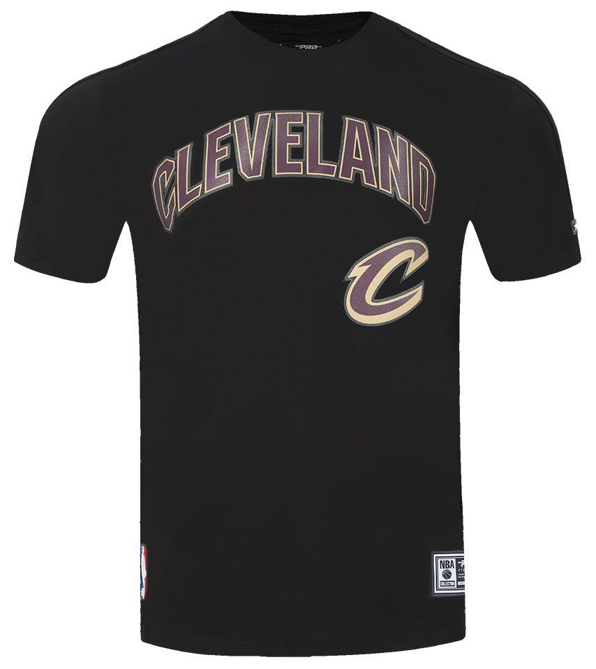 Pro Standard Men's Cleveland Cavaliers Black Classic Mesh Striped Short Sleeve T-Shirt product image