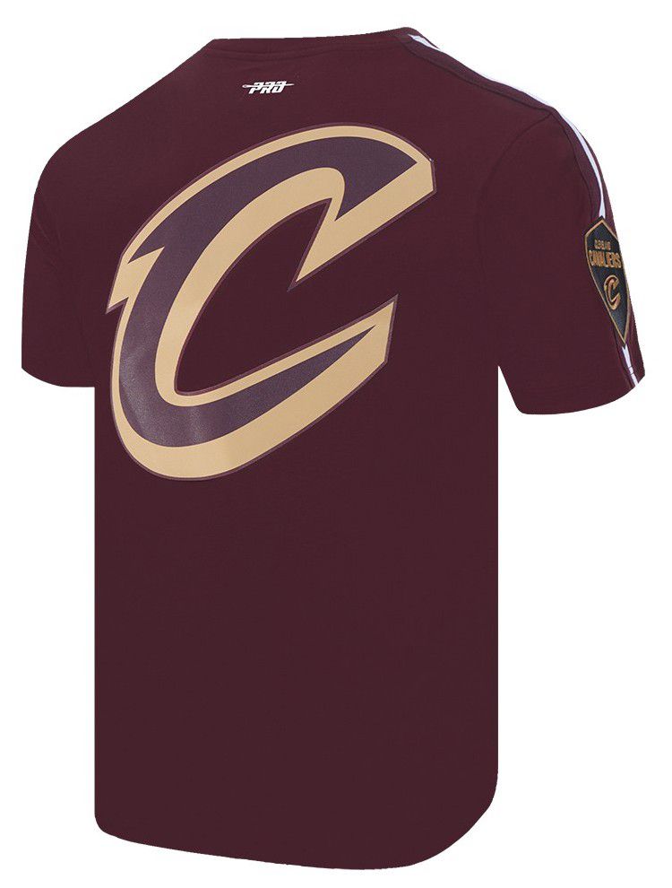 Pro Standard Men's Cleveland Cavaliers Red Classic Mesh Striped Short Sleeve T-Shirt product image