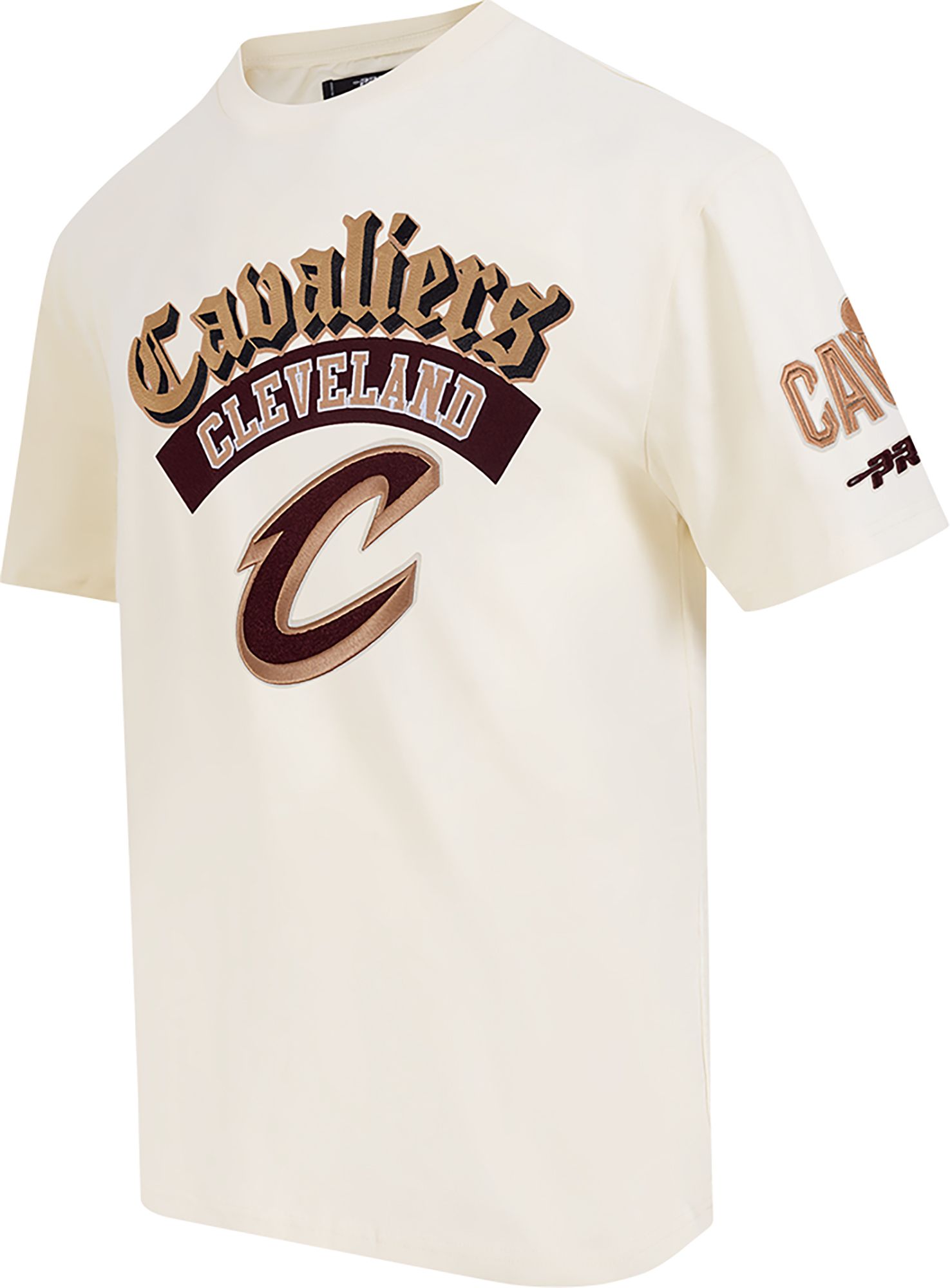 Pro Standard Men's Cleveland Cavaliers Cream Best Of Drop Shoulder T-Shirt product image