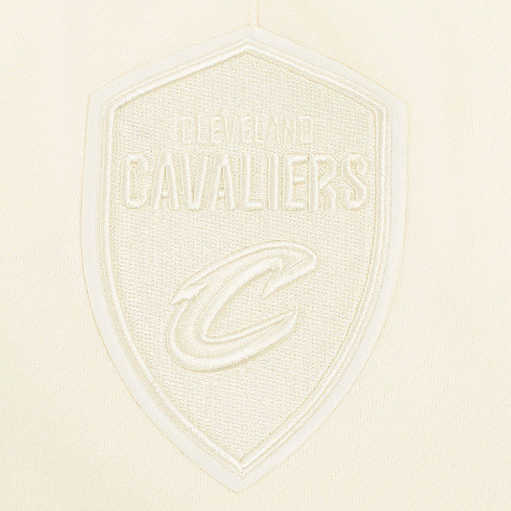 Pro Standard Men's Cleveland Cavaliers Off-White Neutral Fleece Shorts product image