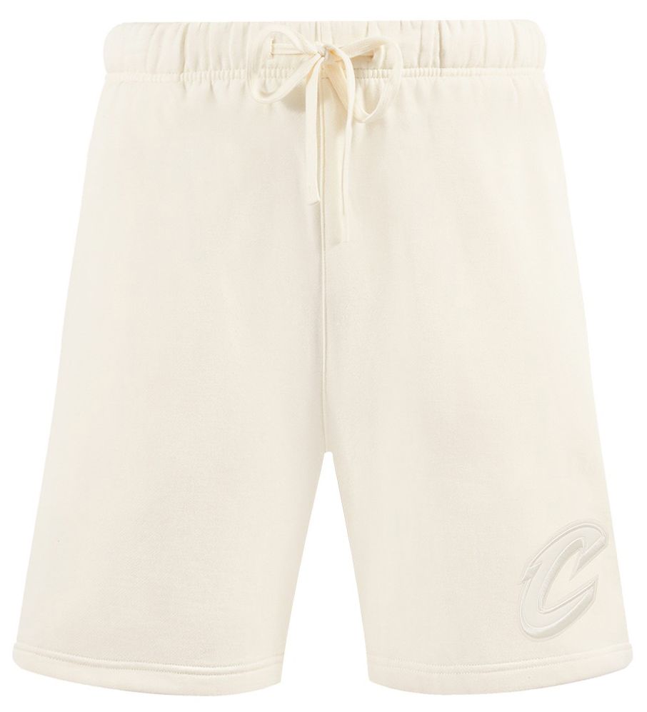 Pro Standard Men's Cleveland Cavaliers Off-White Neutral Fleece Shorts product image