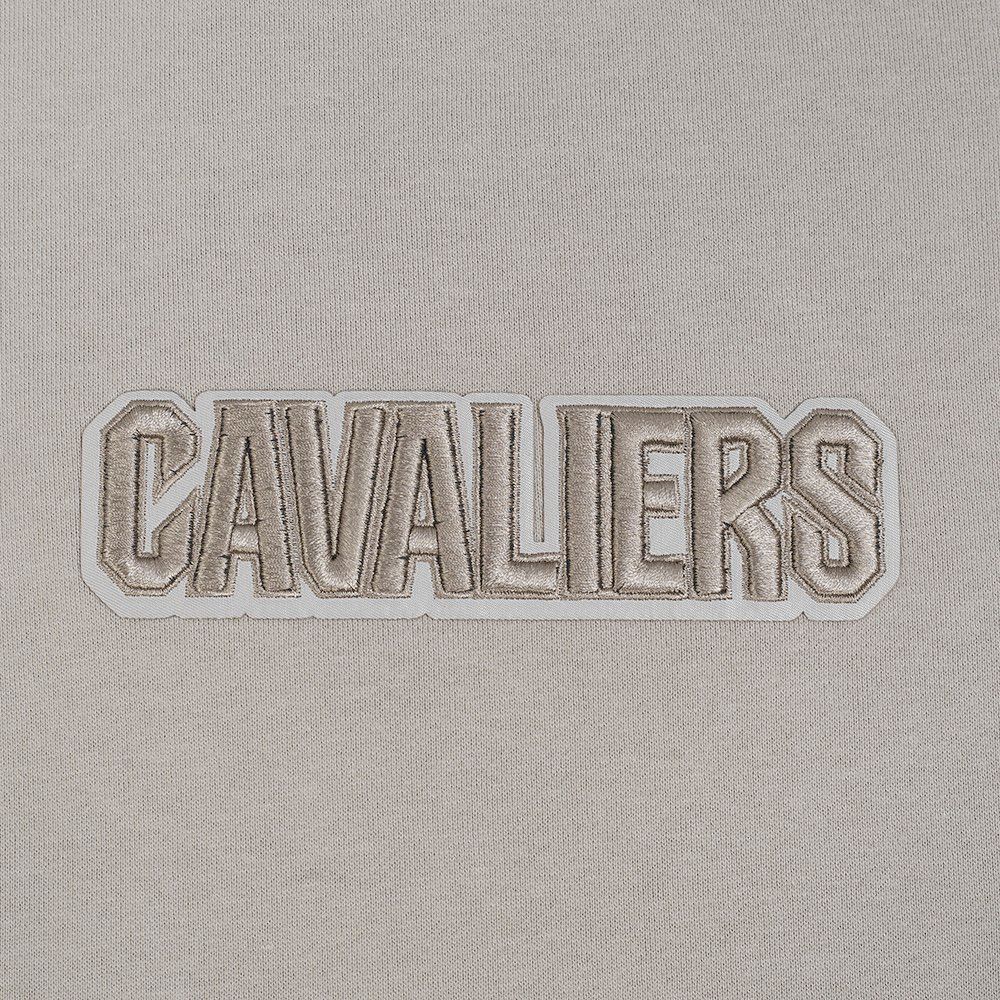Pro Standard Men's Cleveland Cavaliers Taupe Wingspan Drop Shoulder Fleece Crewneck Sweatshirt product image