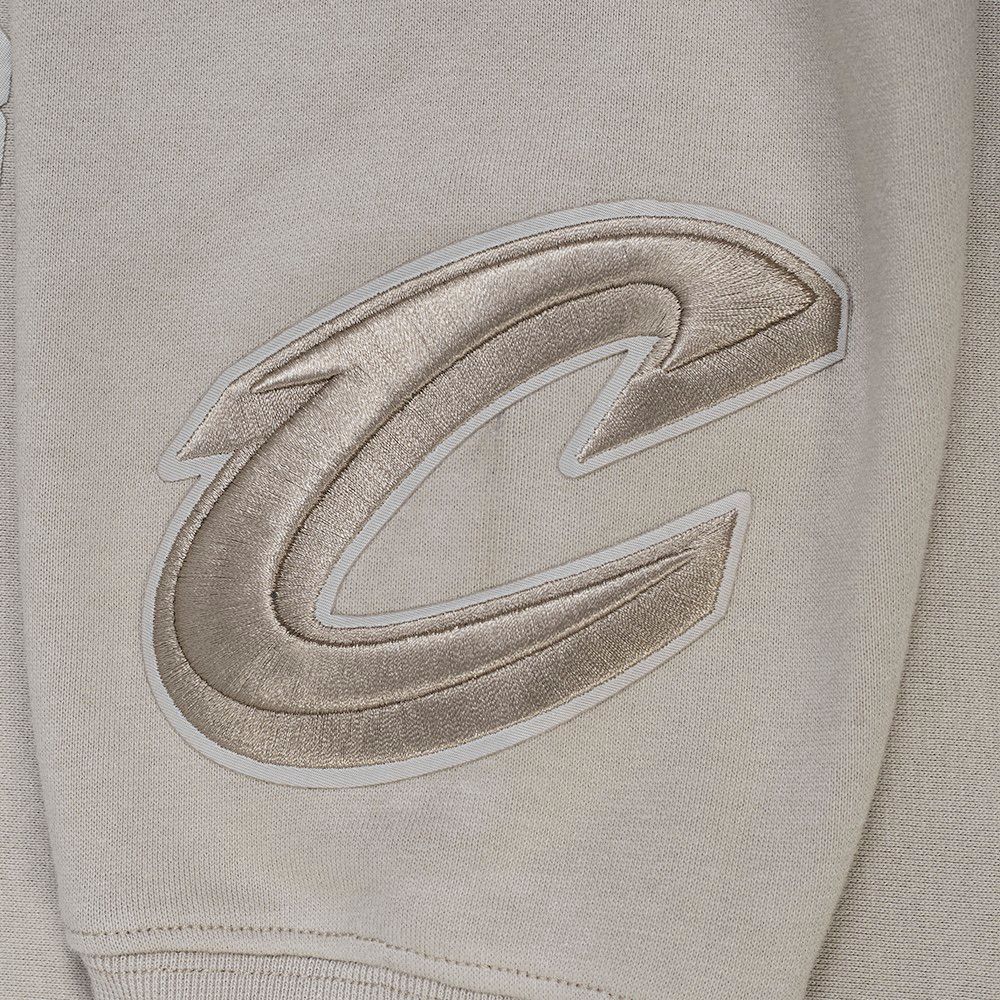Pro Standard Men's Cleveland Cavaliers Taupe Wingspan Drop Shoulder Fleece Crewneck Sweatshirt product image