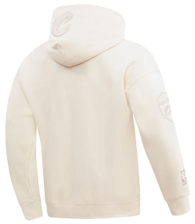Pro Standard Men's Cleveland Cavaliers Off White Neutral Drop Shoulder Fleece Hoodie product image