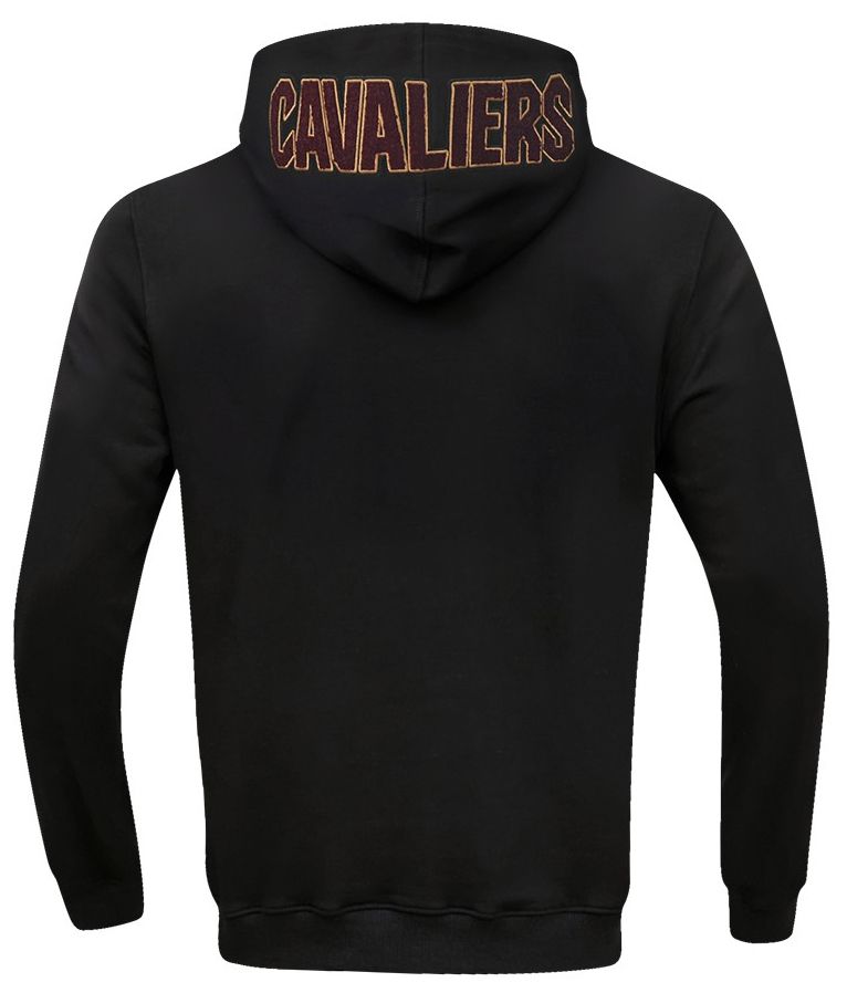 Pro Standard Men's Cleveland Cavaliers Black Classic Chenille Full Zip Hoodie product image