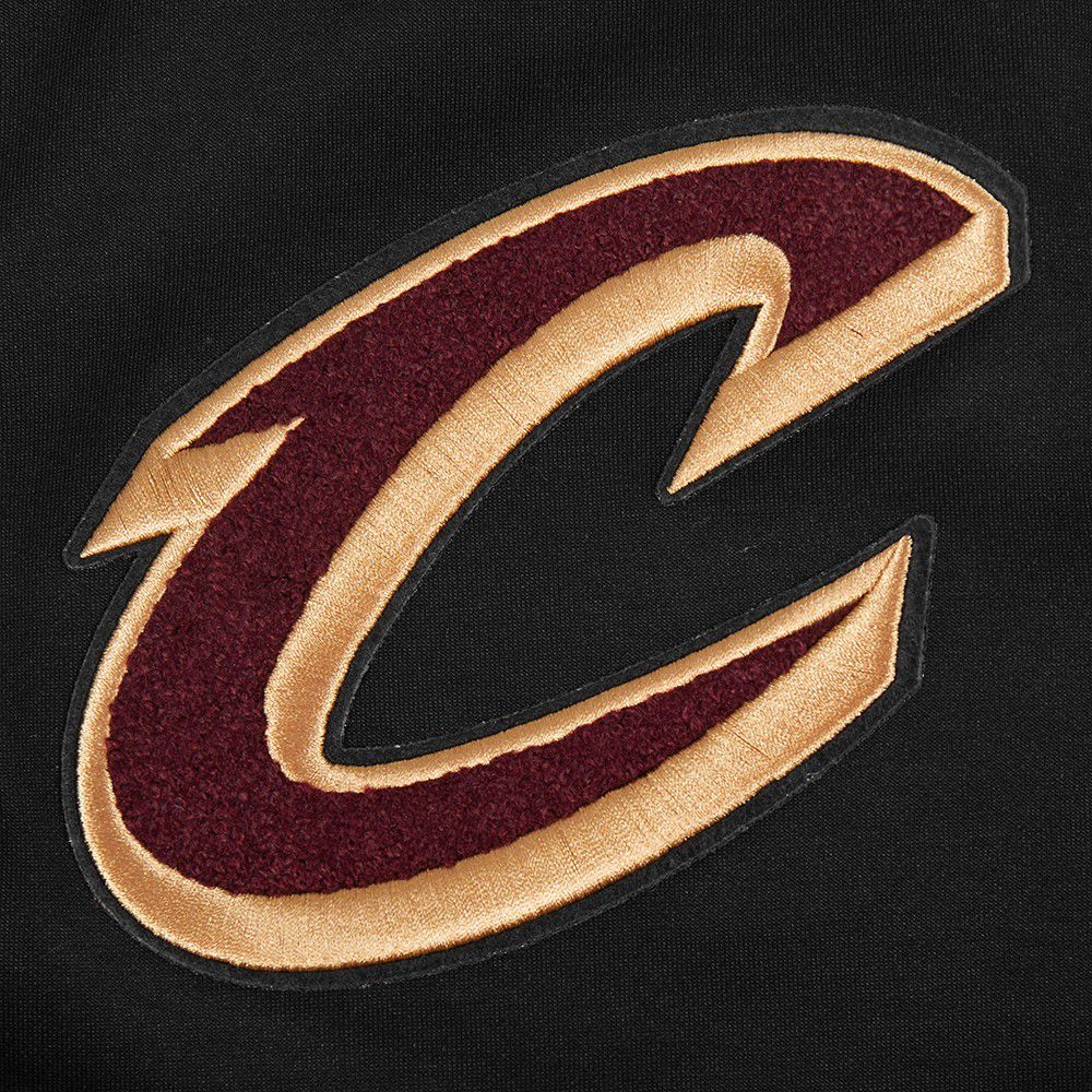 Pro Standard Men's Cleveland Cavaliers Black Classic Chenille Full Zip Hoodie product image