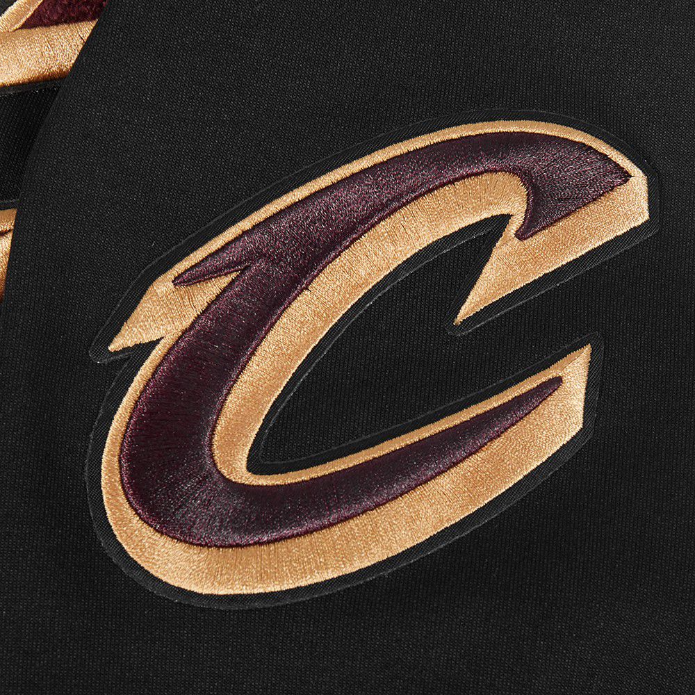 Pro Standard Men's Cleveland Cavaliers Black Classic Chenille Full Zip Hoodie product image