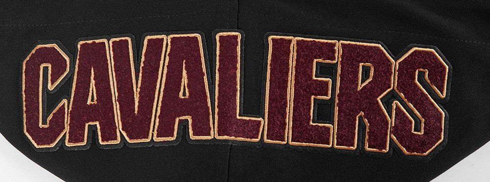Pro Standard Men's Cleveland Cavaliers Black Classic Chenille Full Zip Hoodie product image