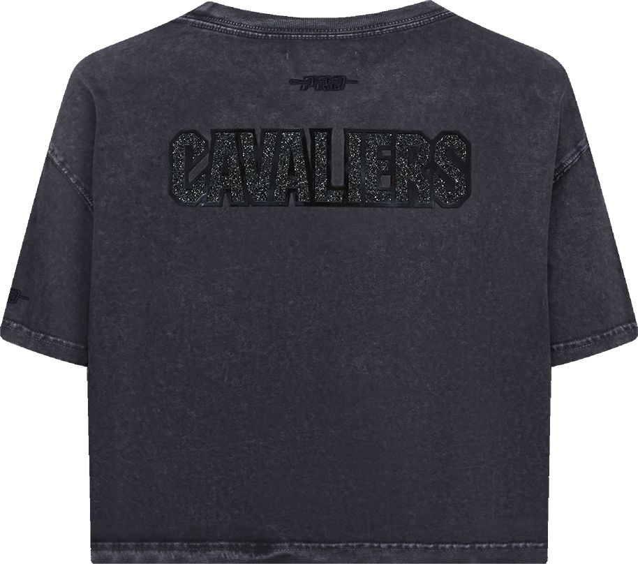 Pro Standard Women's Cleveland Cavaliers Black Crystalline Boxy Cropped T-Shirt product image