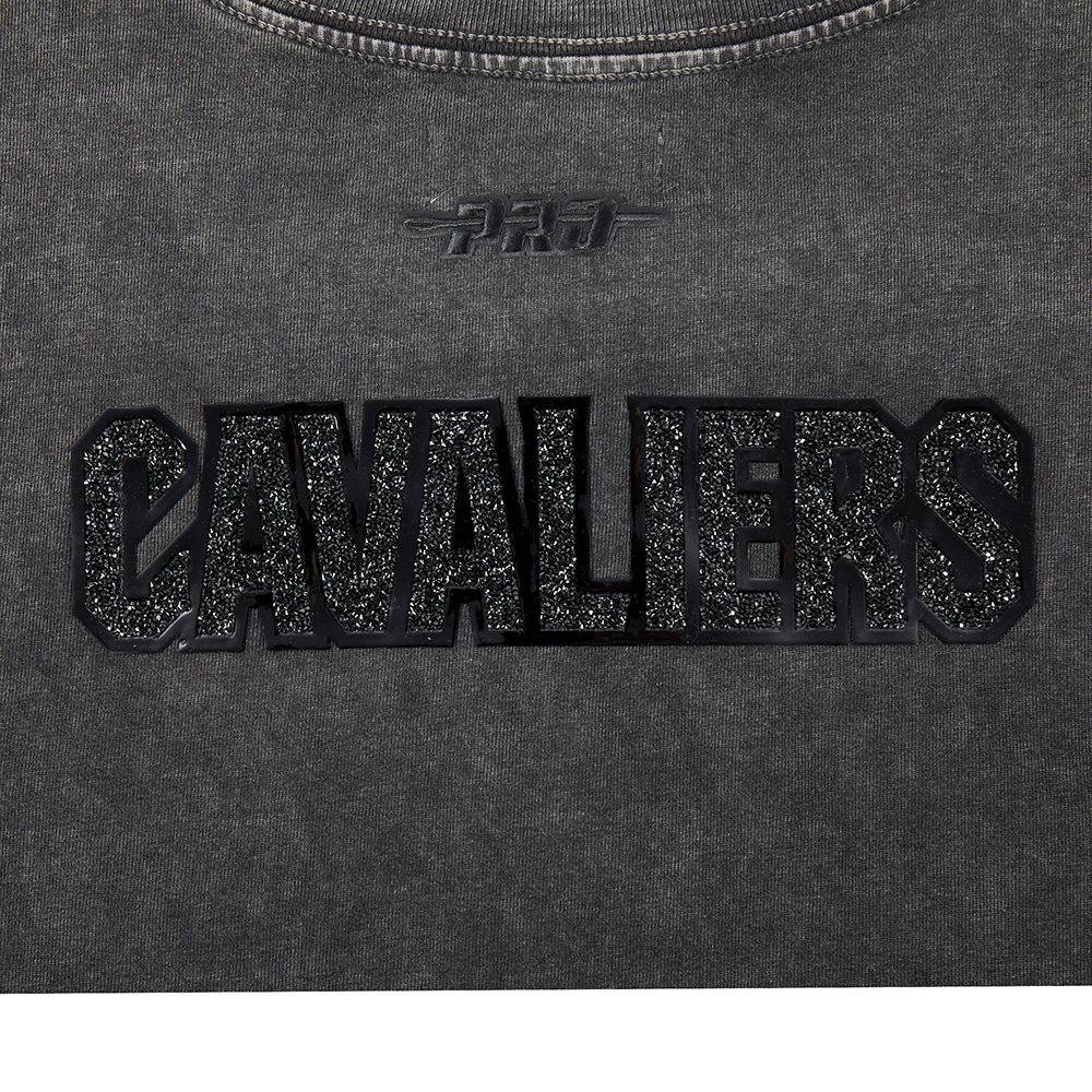 Pro Standard Women's Cleveland Cavaliers Black Crystalline Boxy Cropped T-Shirt product image