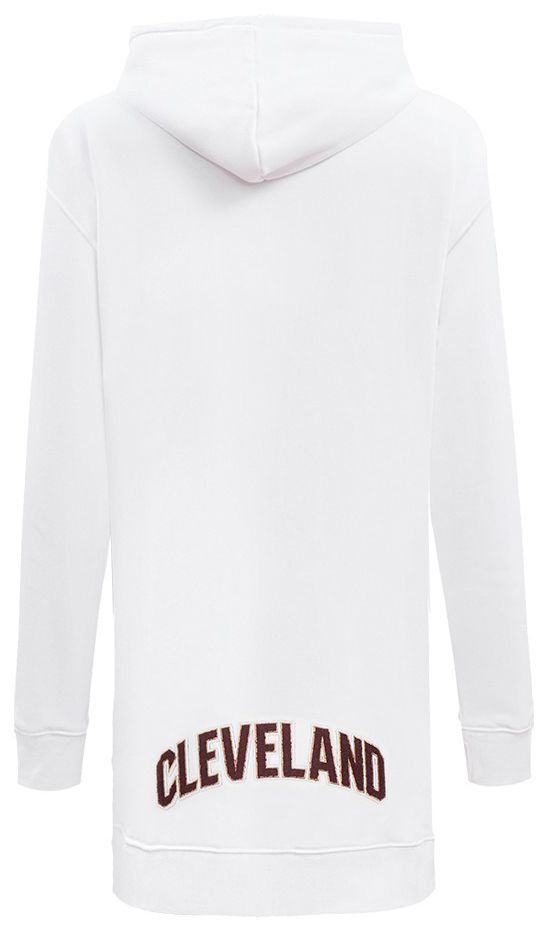 Pro Standard Women's Cleveland Cavaliers White Classic Hoodie Dress product image