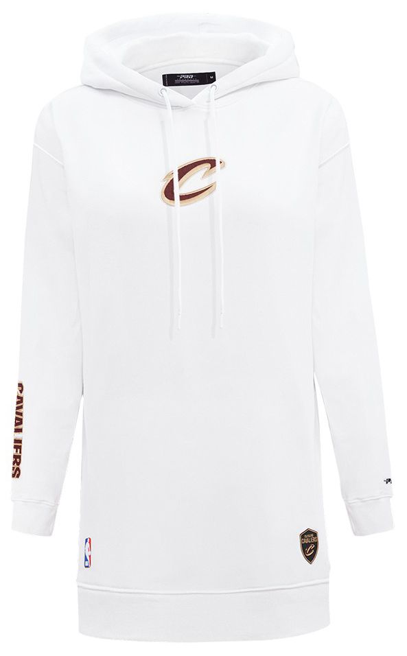 Pro Standard Women's Cleveland Cavaliers White Classic Hoodie Dress product image