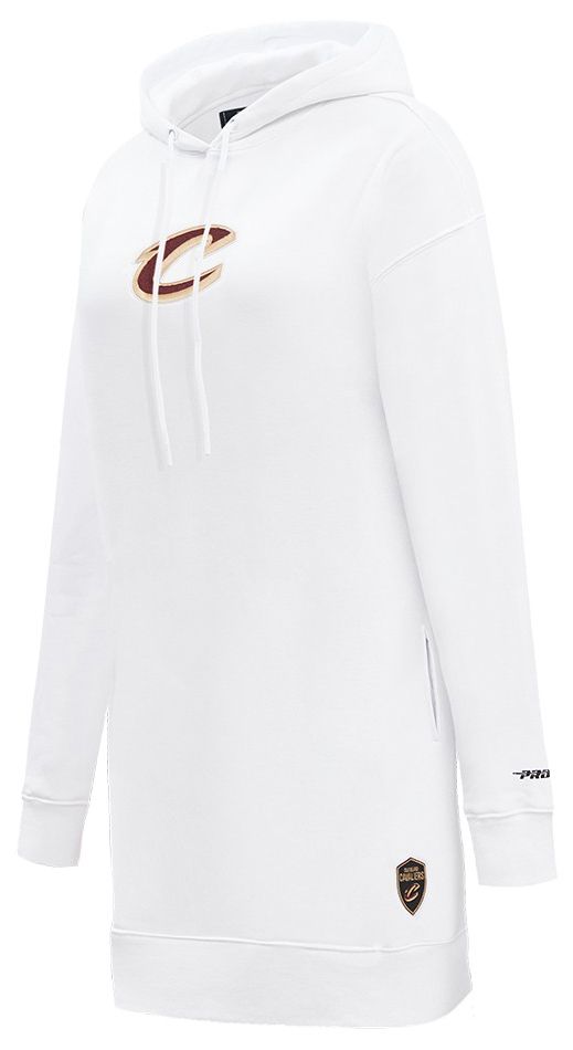 Pro Standard Women's Cleveland Cavaliers White Classic Hoodie Dress product image