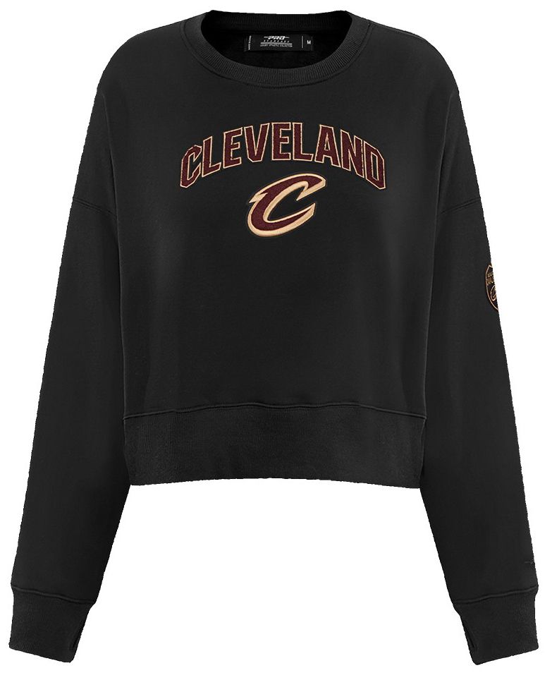 Pro Standard Women's Cleveland Cavaliers Black Classic Fleece Crewneck Sweatshirt product image