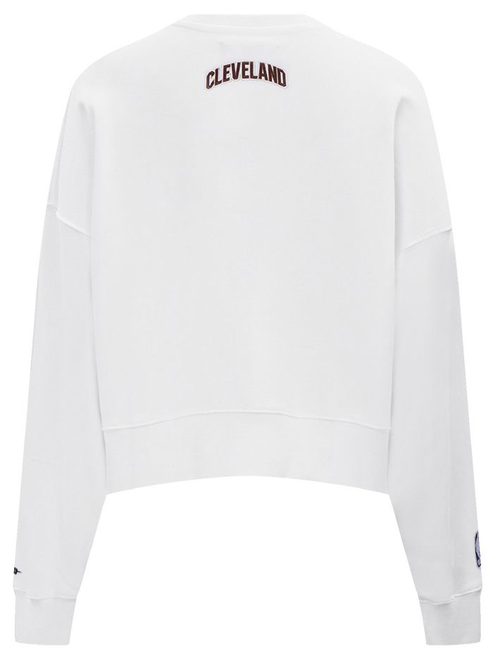 Pro Standard Women's Cleveland Cavaliers White Classic Fleece Crewneck Sweatshirt product image