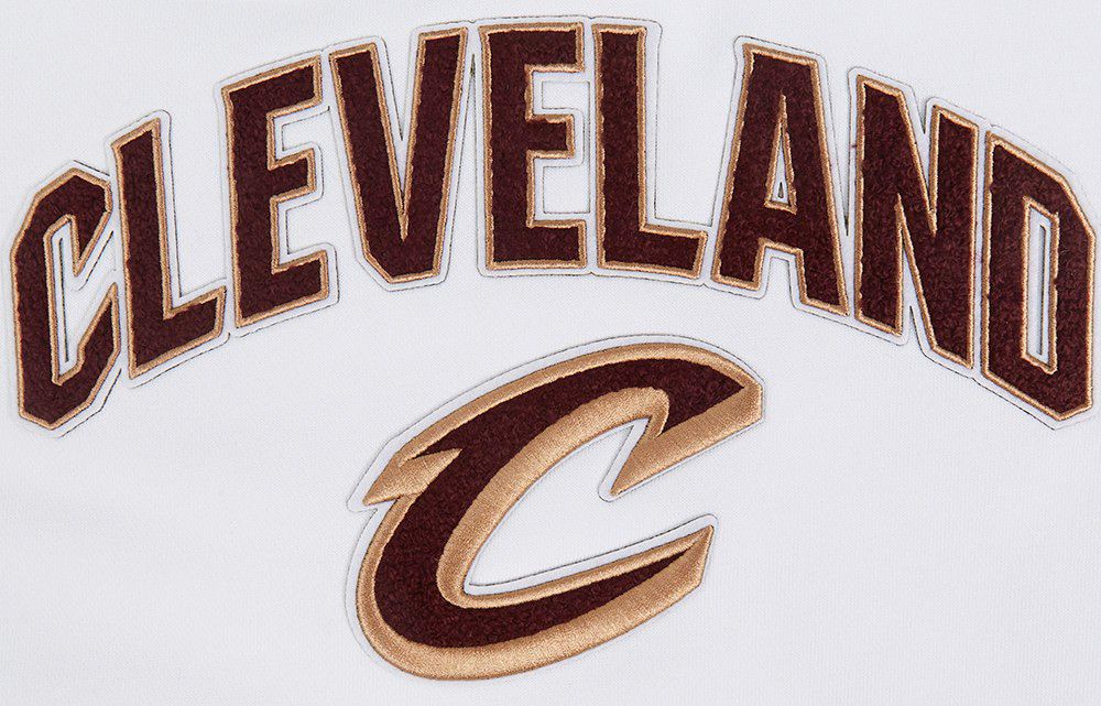 Pro Standard Women's Cleveland Cavaliers White Classic Fleece Crewneck Sweatshirt product image