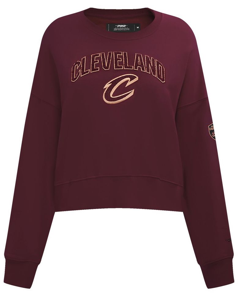 Pro Standard Women's Cleveland Cavaliers Red Classic Fleece Crewneck Sweatshirt product image