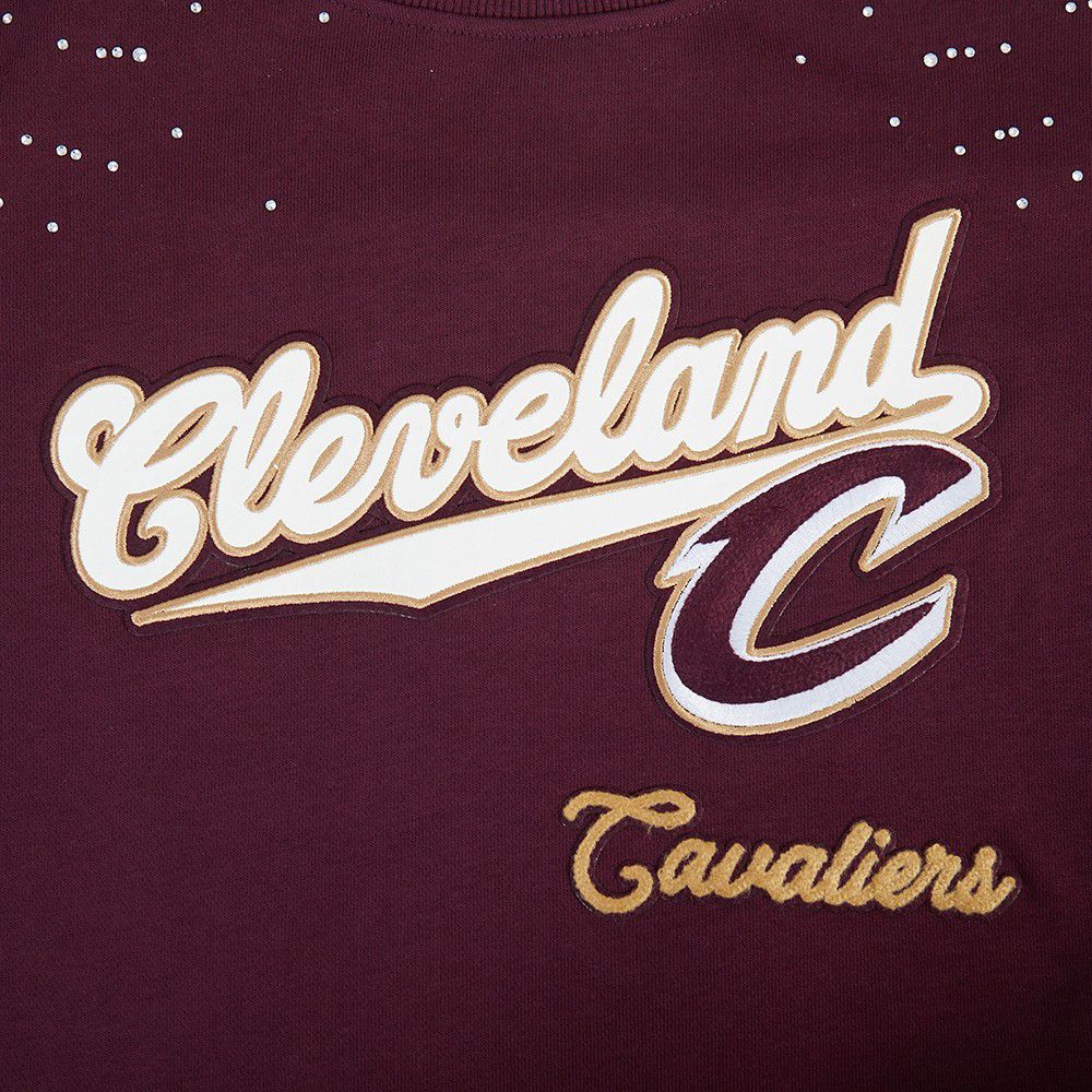 Pro Standard Women's Cleveland Cavaliers Maroon Legacy Fleece Crewneck Sweatshirt product image