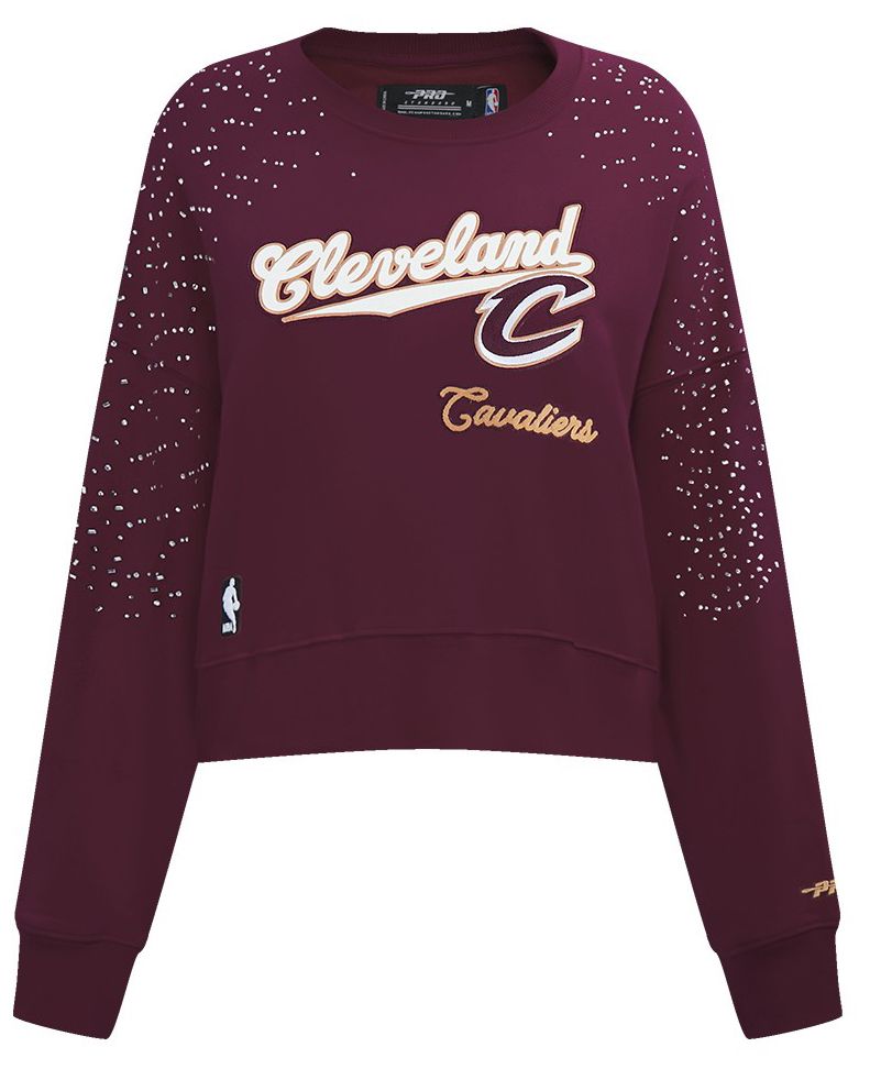 Pro Standard Women's Cleveland Cavaliers Maroon Legacy Fleece Crewneck Sweatshirt product image