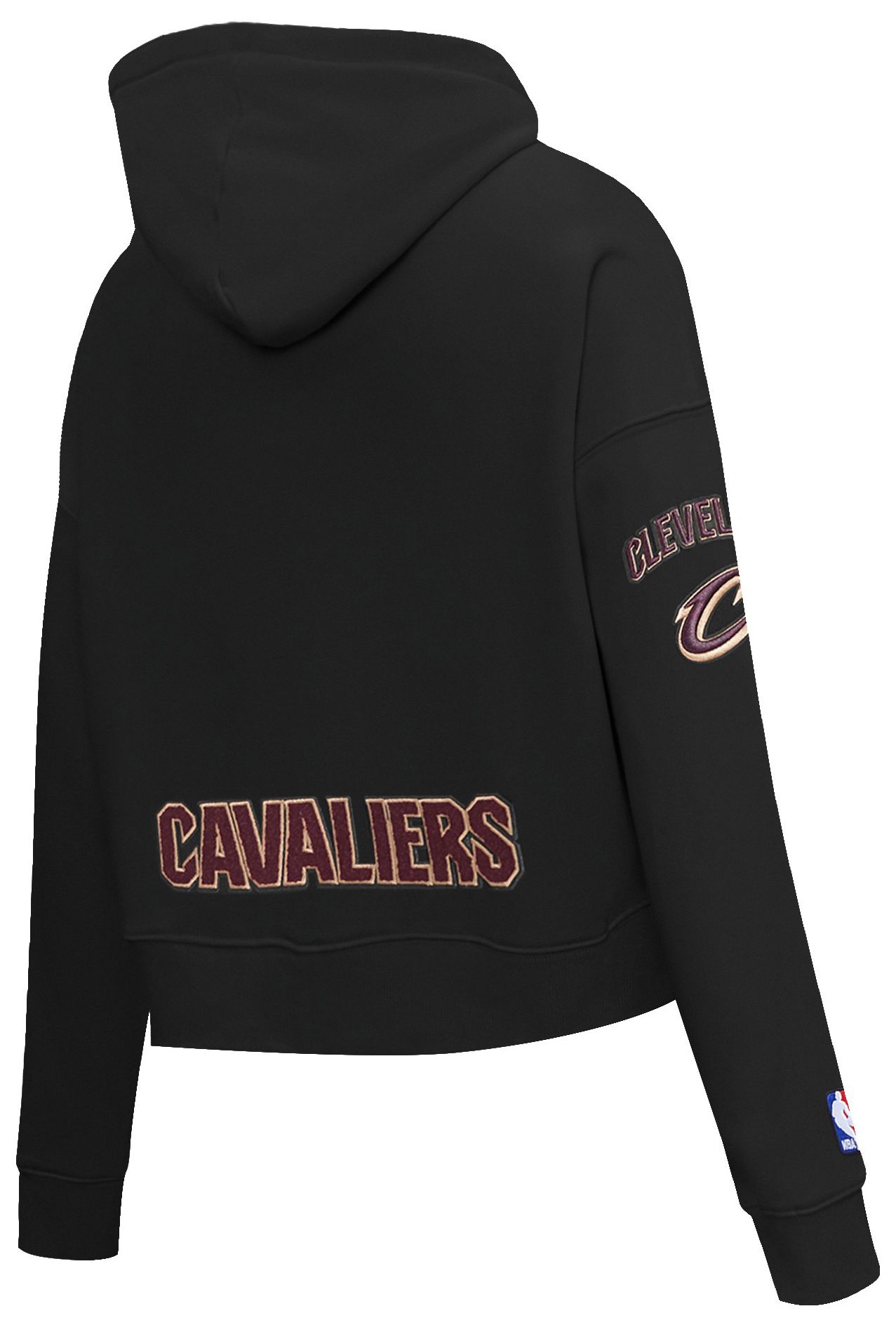 Pro Standard Women's Cleveland Cavaliers Black Classic Cropped Fleece Pullover Hoodie product image