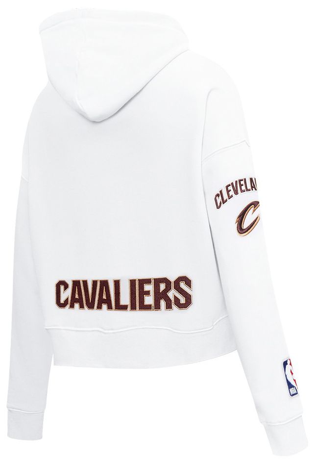 Pro Standard Women's Cleveland Cavaliers White Classic Cropped Fleece Pullover Hoodie product image