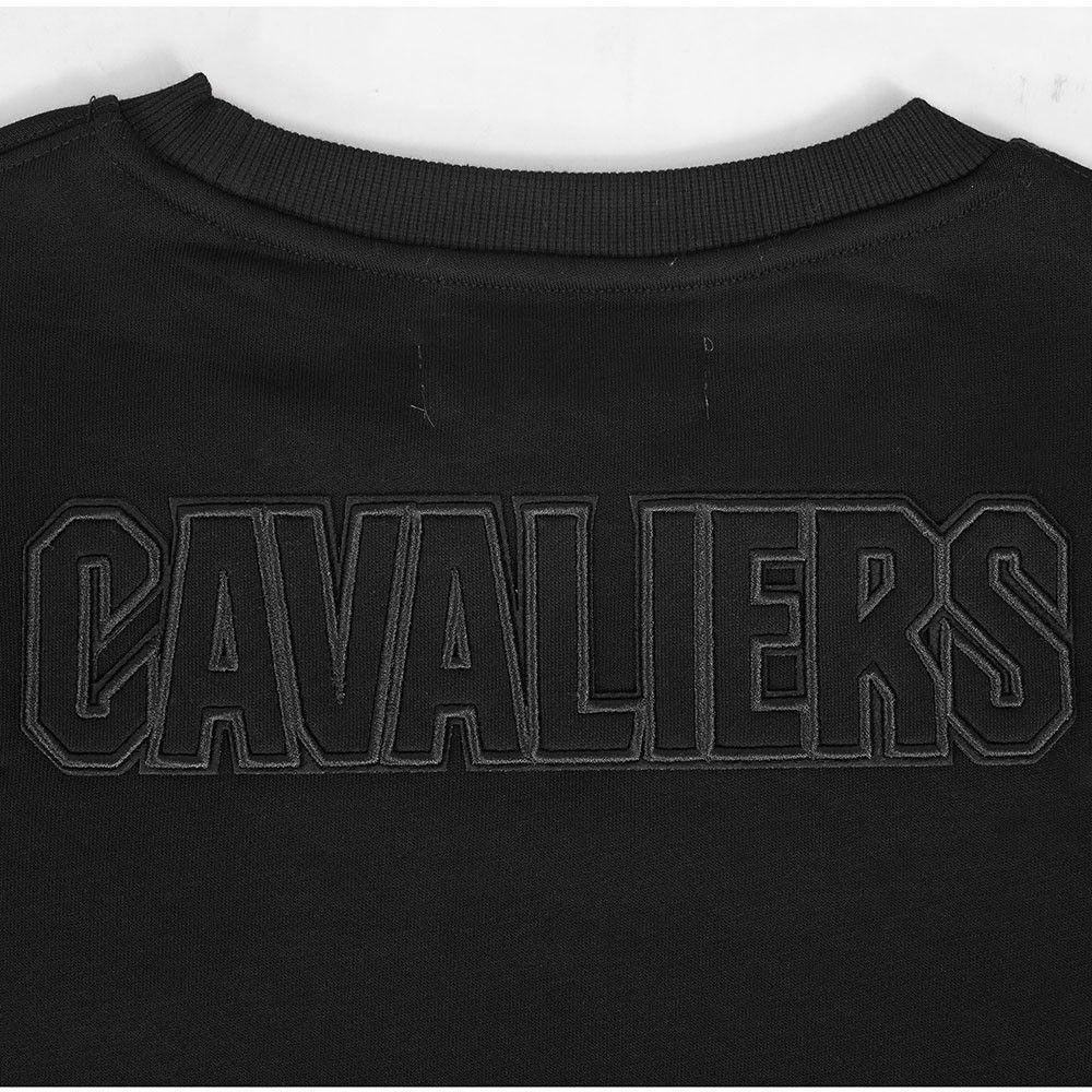 Pro Standard Women's Cleveland Cavaliers Black Neutral Fleece Crewneck Sweatshirt product image