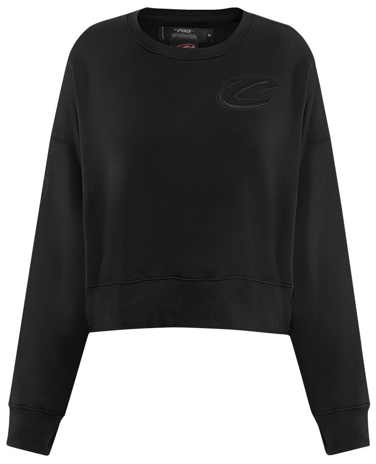 Pro Standard Women's Cleveland Cavaliers Black Neutral Fleece Crewneck Sweatshirt product image