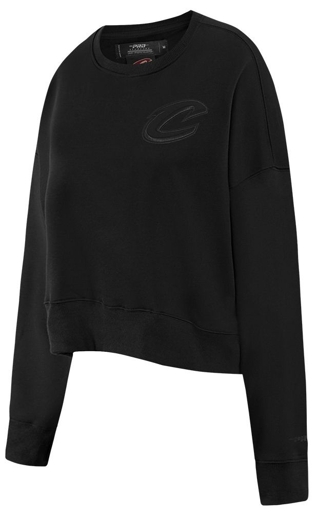 Pro Standard Women's Cleveland Cavaliers Black Neutral Fleece Crewneck Sweatshirt product image
