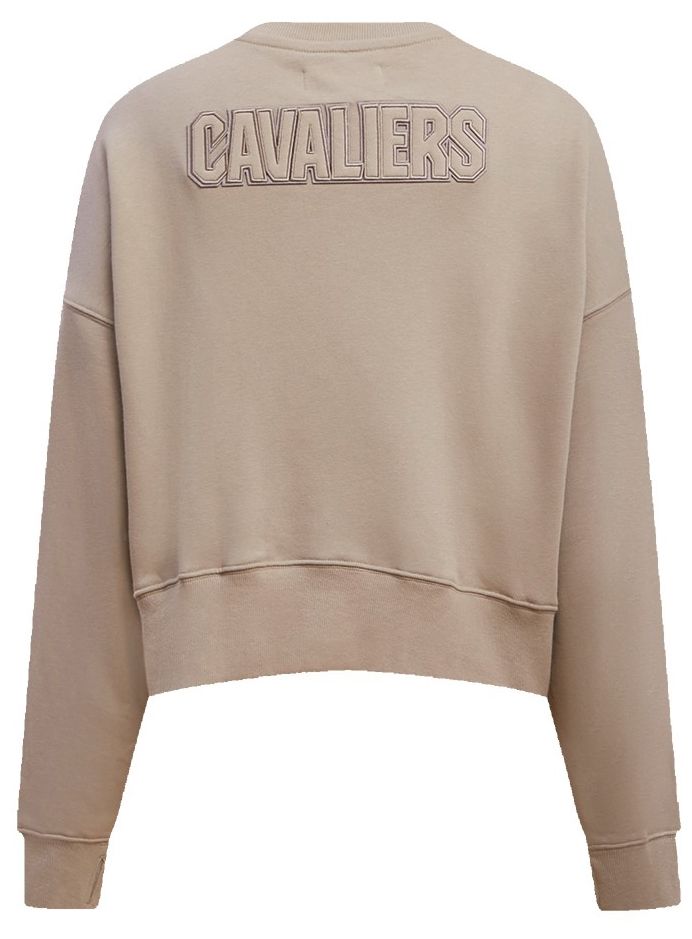 Pro Standard Women's Cleveland Cavaliers Taupe Neutral Fleece Crewneck Sweatshirt product image