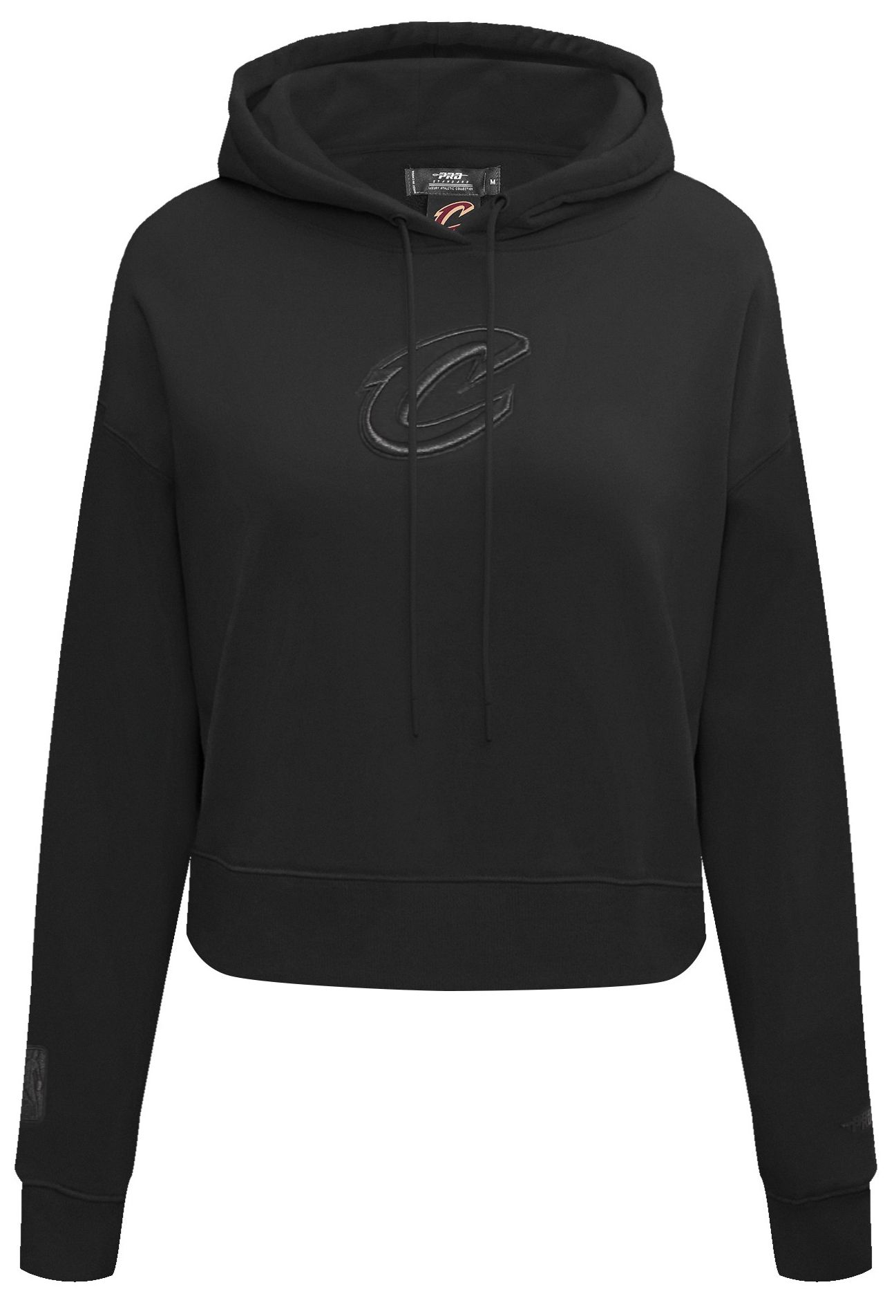 Pro Standard Women's Cleveland Cavaliers Black Neutral Cropped Fleece Pullover Hoodie product image
