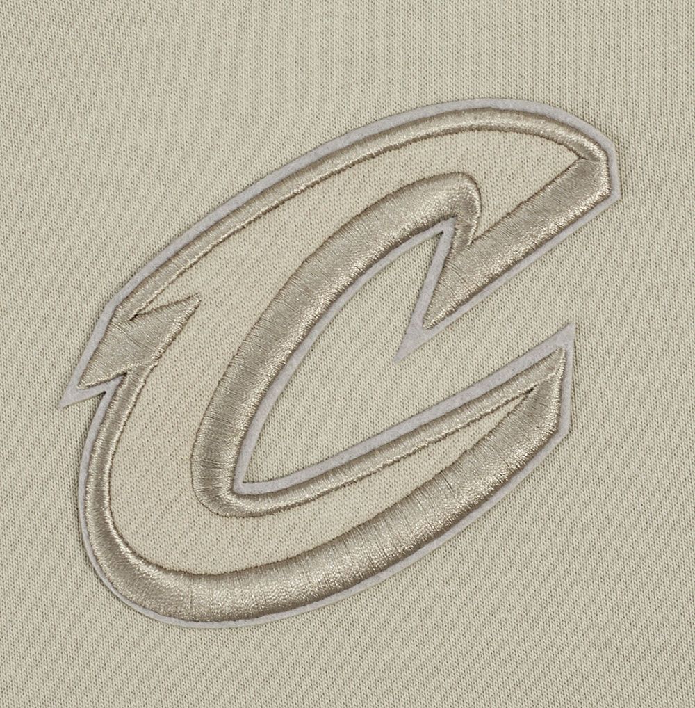 Pro Standard Women's Cleveland Cavaliers Neutral Cropped Pullover Hoodie product image