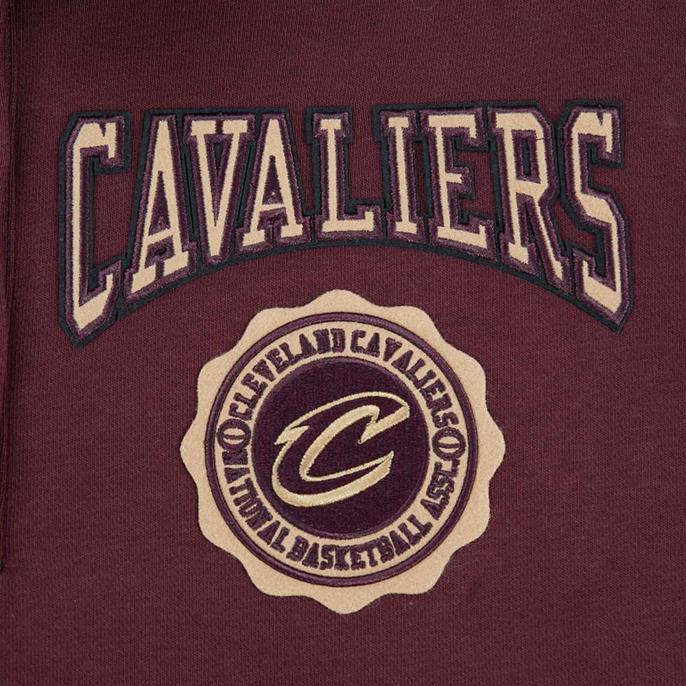 Pro Standard Women's Cleveland Cavaliers Wine Crest Emblem Long Sleeve Polo product image