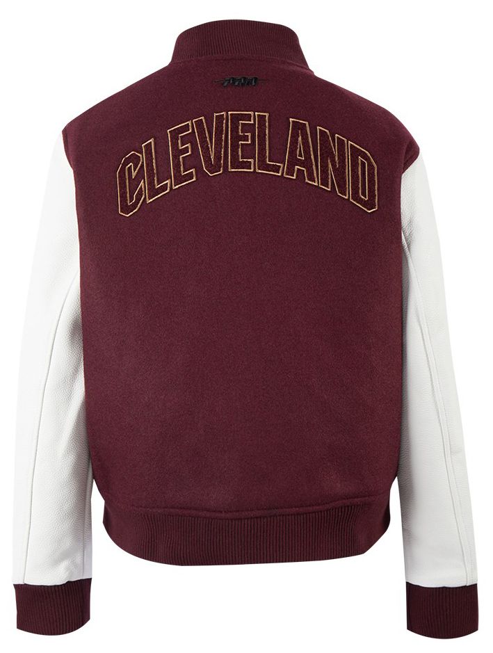 Pro Standard Women's Cleveland Cavaliers Red Classic Wool Varsity Jacket product image