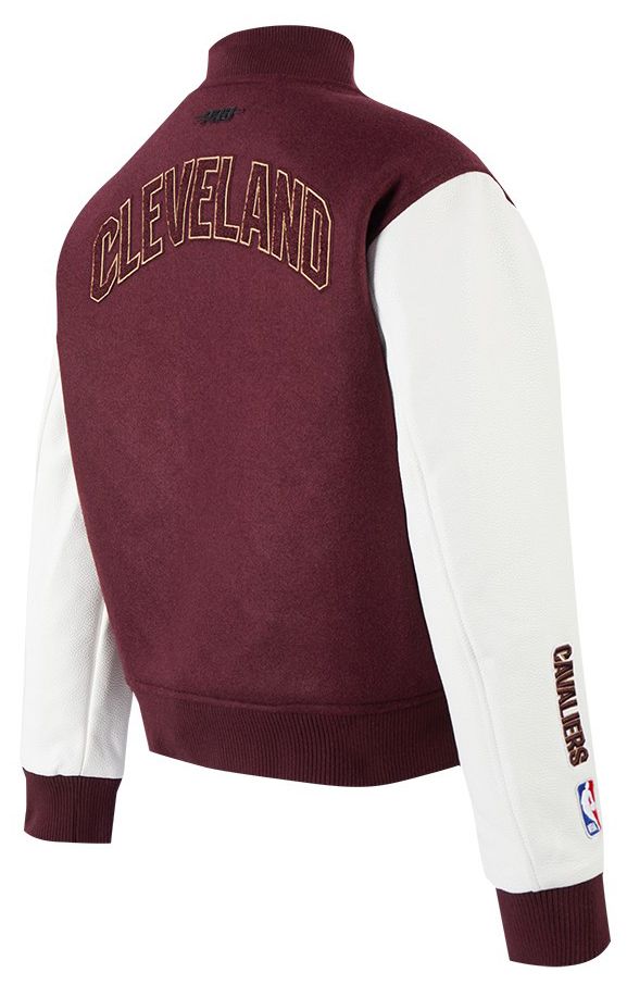 Pro Standard Women's Cleveland Cavaliers Red Classic Wool Varsity Jacket product image