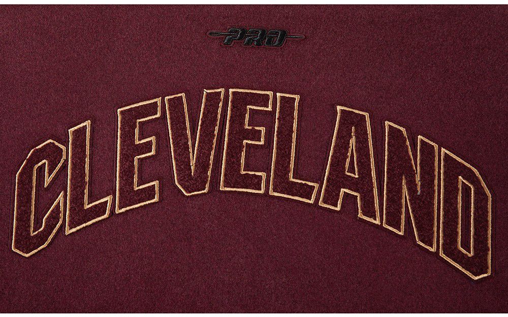 Pro Standard Women's Cleveland Cavaliers Red Classic Wool Varsity Jacket product image