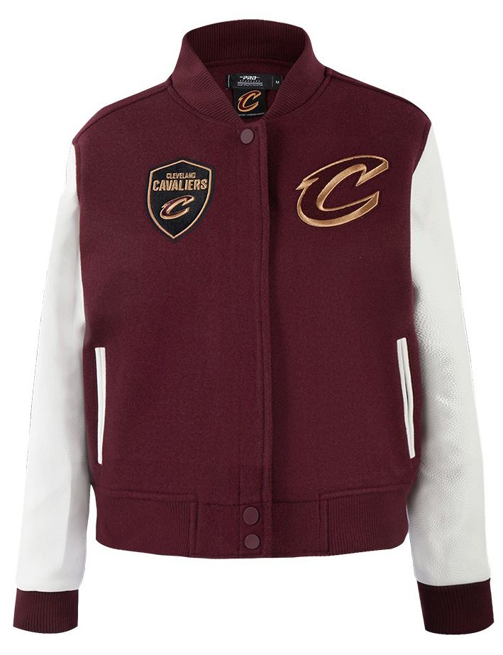 Pro Standard Women's Cleveland Cavaliers Red Classic Wool Varsity Jacket product image