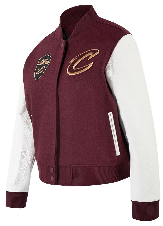 Pro Standard Women's Cleveland Cavaliers Red Classic Wool Varsity Jacket product image