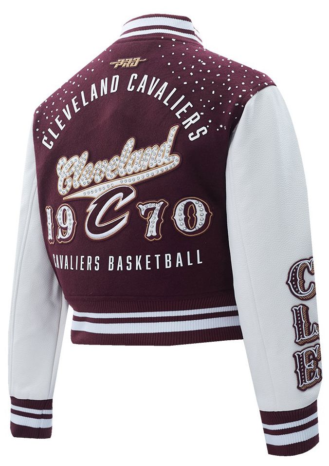 Pro Standard Women's Cleveland Cavaliers Maroon Legacy Varsity Jacket product image