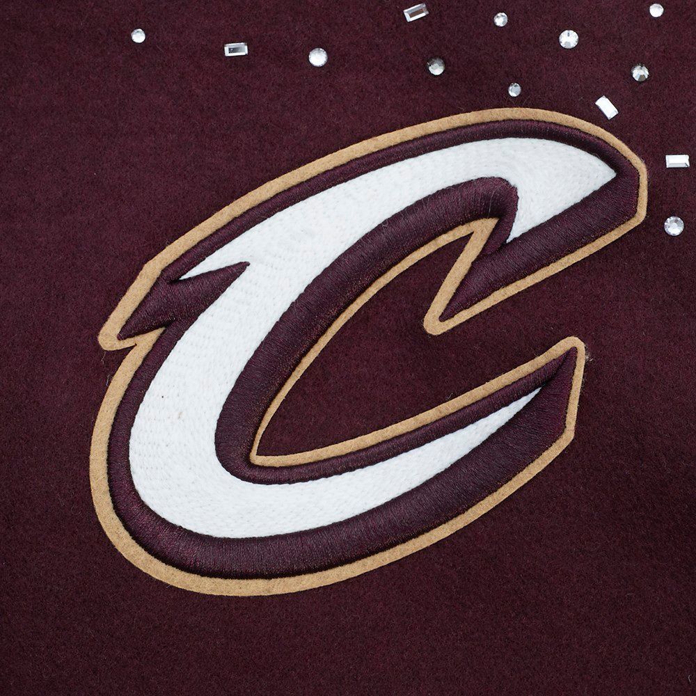 Pro Standard Women's Cleveland Cavaliers Maroon Legacy Varsity Jacket product image