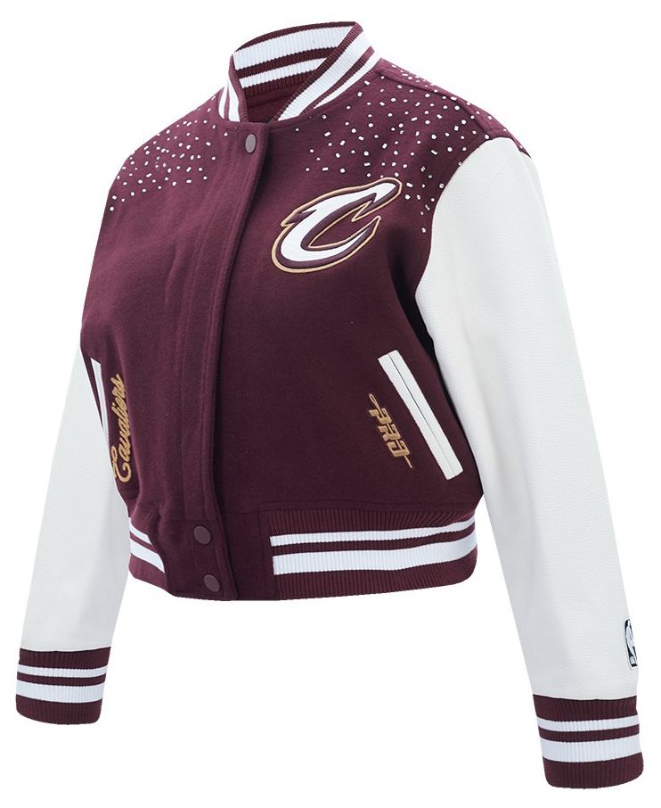 Pro Standard Women's Cleveland Cavaliers Maroon Legacy Varsity Jacket product image
