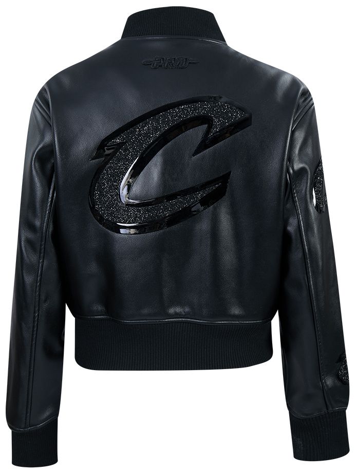 Pro Standard Women's Cleveland Cavaliers Black Full-Zip Leather Jacket product image