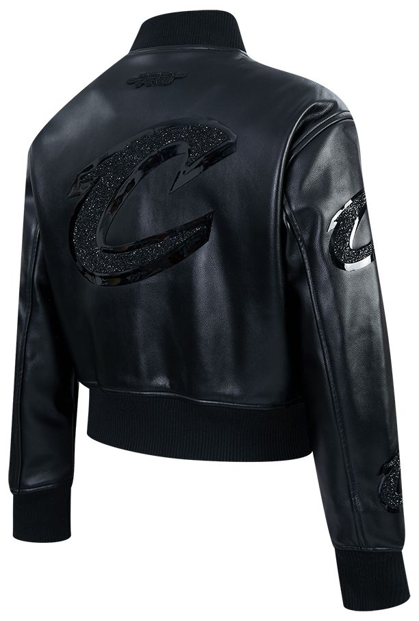 Pro Standard Women's Cleveland Cavaliers Black Full-Zip Leather Jacket product image