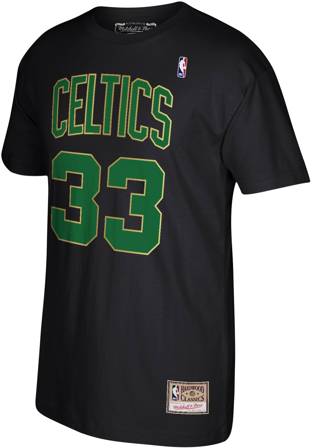 Mitchell & Ness Men's Boston Celtics Larry Bird #33 Black 1986 T-Shirt product image