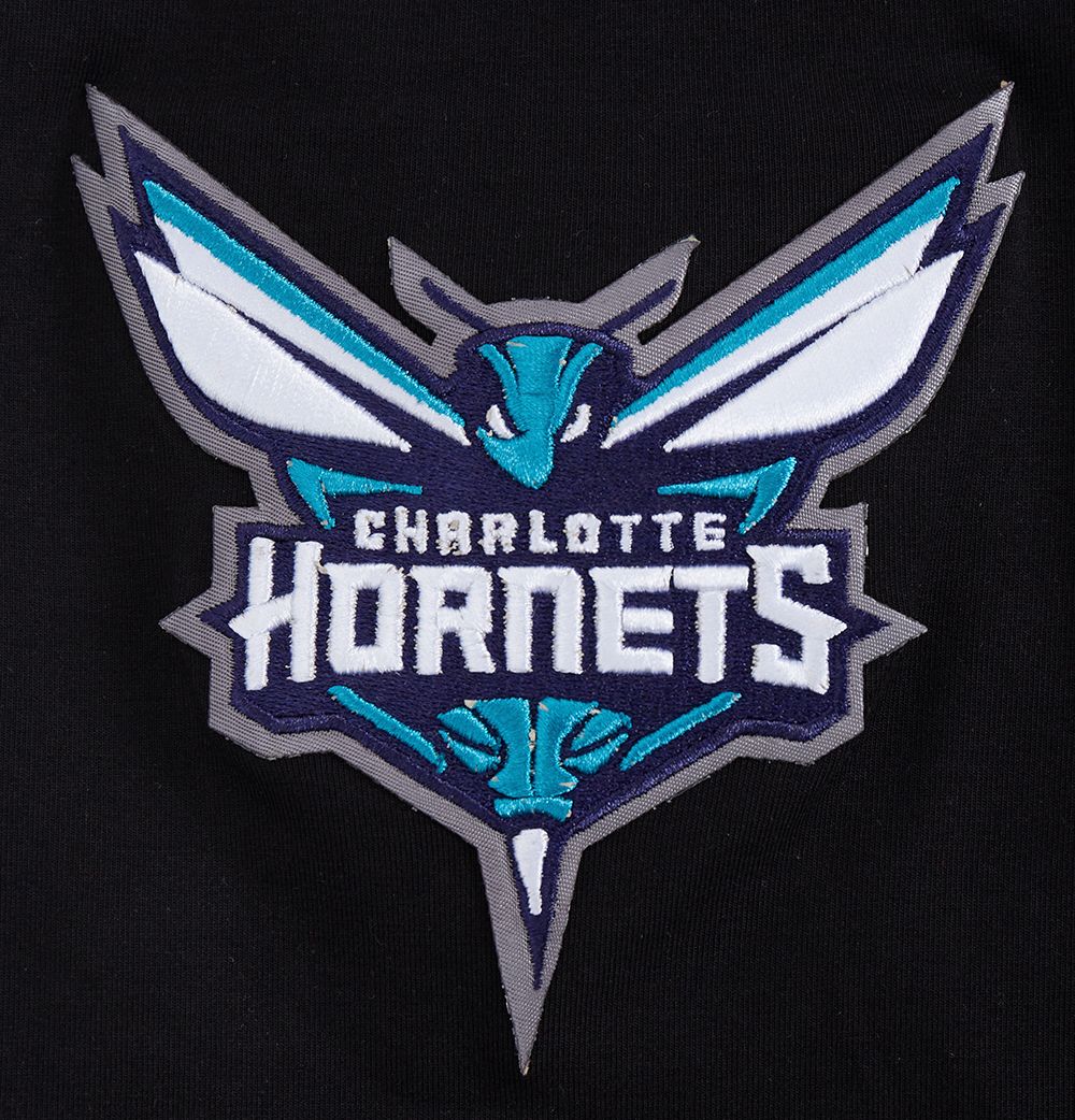 Pro Standard Men's Charlotte Hornets Black Script Tail Short Sleeve T-Shirt product image