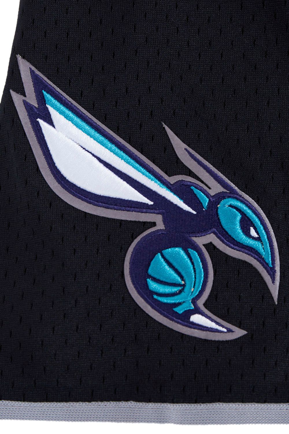 Pro Standard Men's Charlotte Hornets Black Script Tail Mesh Button Down Shirt product image