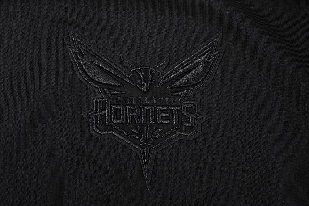 Pro Standard Men's Charlotte Hornets Black Neutral Drop Shoulder Short Sleeve T-Shirt product image