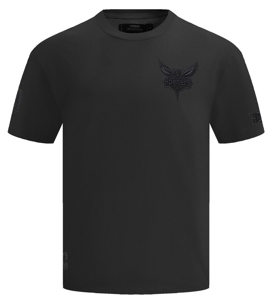 Pro Standard Men's Charlotte Hornets Black Neutral Drop Shoulder Short Sleeve T-Shirt product image