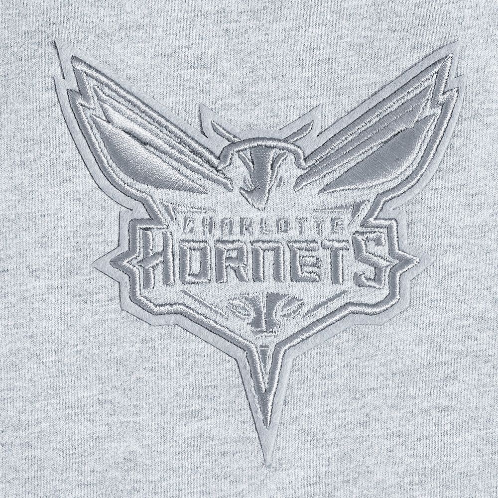 Pro Standard Men's Charlotte Hornets Gray Neutral Drop Shoulder Short Sleeve T-Shirt product image