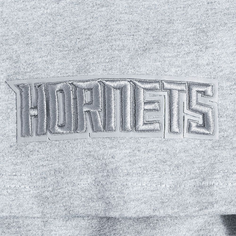 Pro Standard Men's Charlotte Hornets Gray Neutral Drop Shoulder Short Sleeve T-Shirt product image